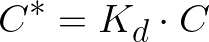  {\Huge \[ C^{*}=K_{d}\cdot C \] } 
